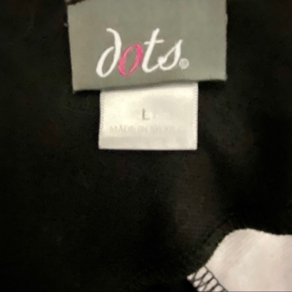 Dots Women’s Knit Midi Sheath Dress V-Neck Large - Picture 12 of 13